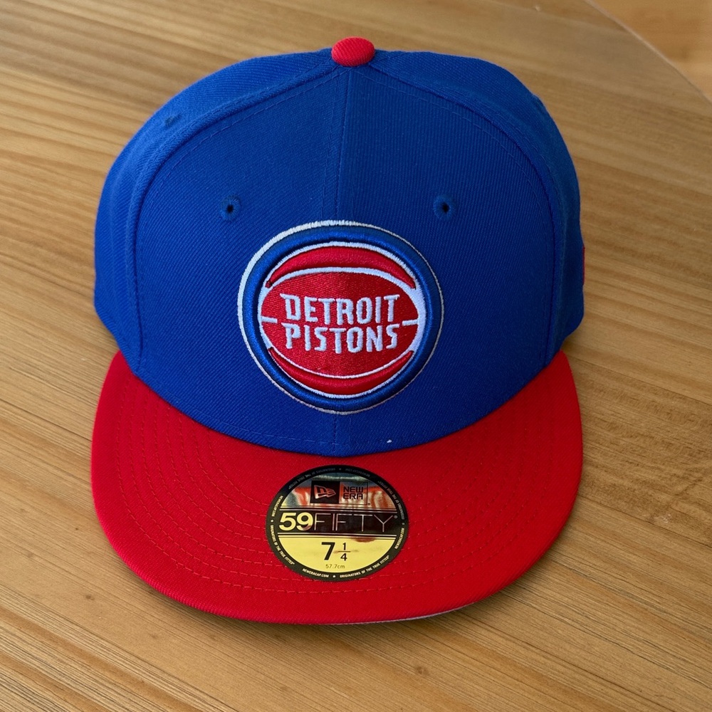 NWT Detroit Pistons NBA New Era 59Fifty‎ Fitted Hat 7 1/4